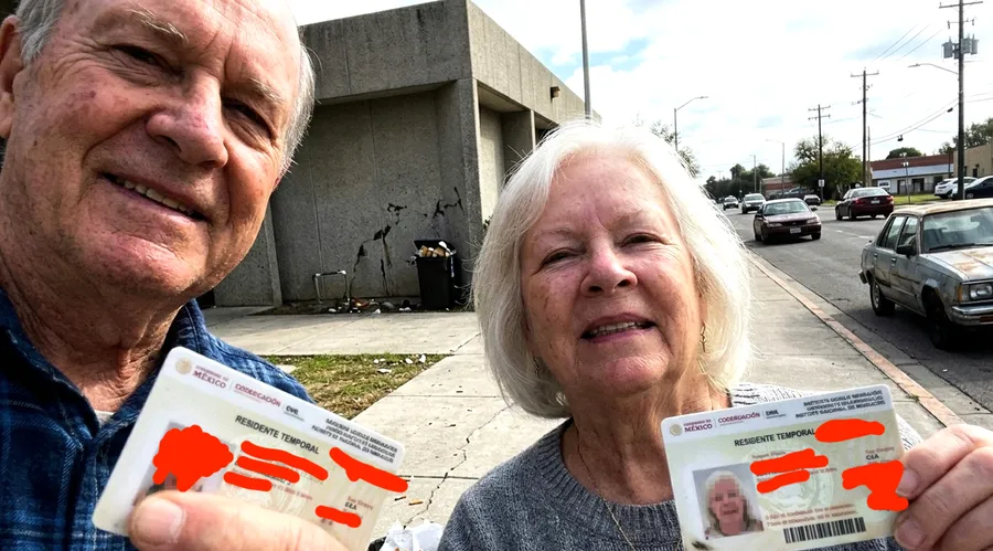 Michael B. with his Mexico resident card